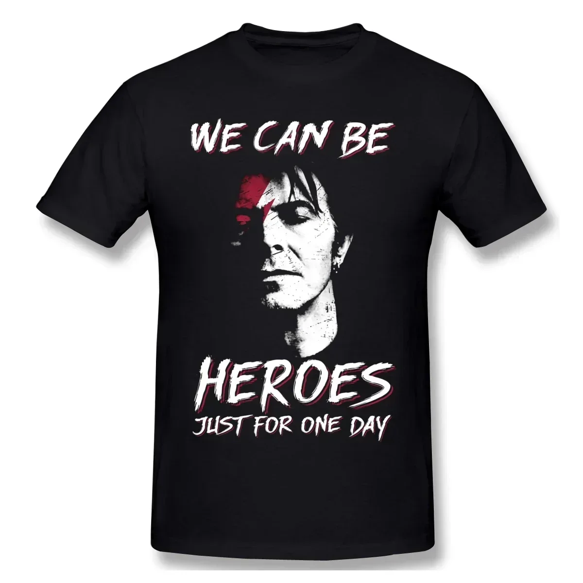 2024 We Can Be Heroes David. Shirt Bowies Smoking Gift For Fans And Lovers Vintage Gift Men's Basic Short Sleeve T-Shirt Vintage