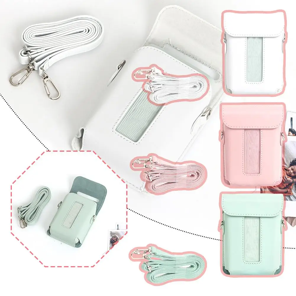 Suitable For Mini Link 3 Printer , Pu Leather Bag, One Shoulder Crossbody Storage Holster E9s8