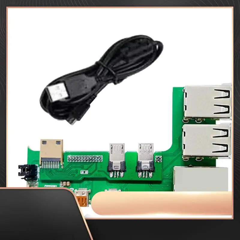 

Для Raspberry Pi Zero 2W к PI5 Плата расширения с кабелем Zero к интерфейсу Pi5 Адаптер Zero USB-концентратор RJ45 Шляпа Зеленый