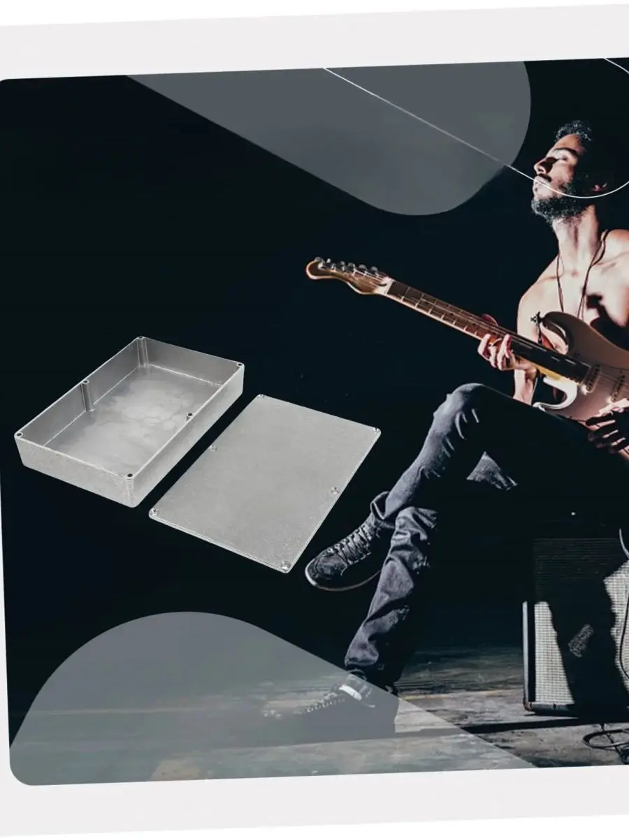 Miwayer 1590DD 188 × 119 × 37.5mm boîte en aluminium pour effets de guitare/boîtier conception moulée sous pression/pour remplacement de pédales de guitare