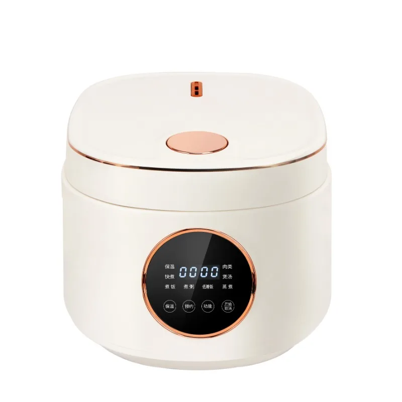 Digital screen rice cooker, non-stick pan, household kitchen appliances, portable inner pot, measuring cup, stirring stick