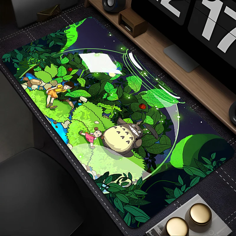 لوحة الماوس ملحقات الكمبيوتر HD لوحة المفاتيح مكتب عمل حصيرة المضادة للانزلاق الكرتون ماوس T-totoro المطاط الطبيعي الألعاب وسادة ممتدة
