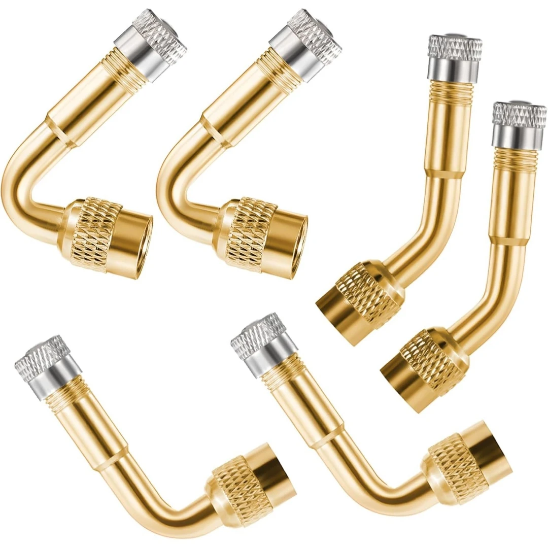 AliExpress NONE Valve Stem Extender 45/90/135 Degree Tire Valve Extension Compatible for Dual Wheel Passenger Car RV Stroller Bicycle Motorcycle