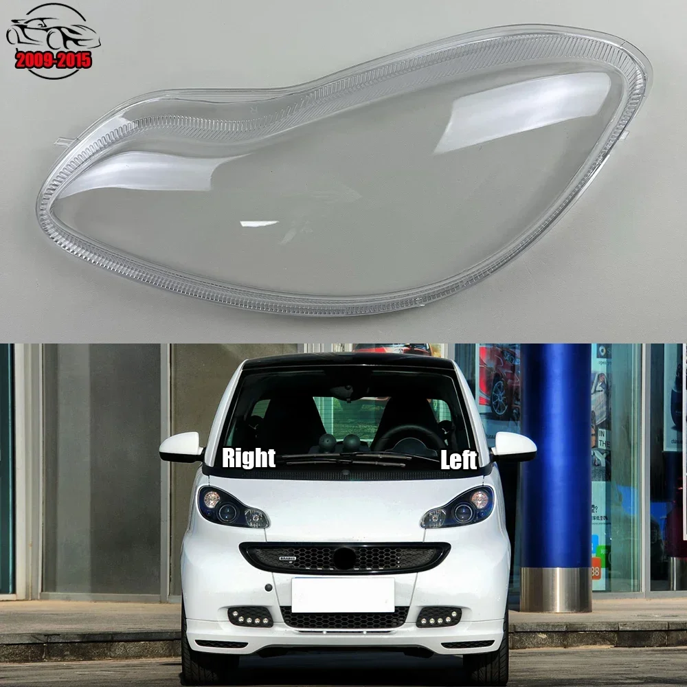 

Для Mercedes-Benz Smart Fortwo W451 2009-2015 крышка фары прозрачный абажур корпус фары линза из плексигласа