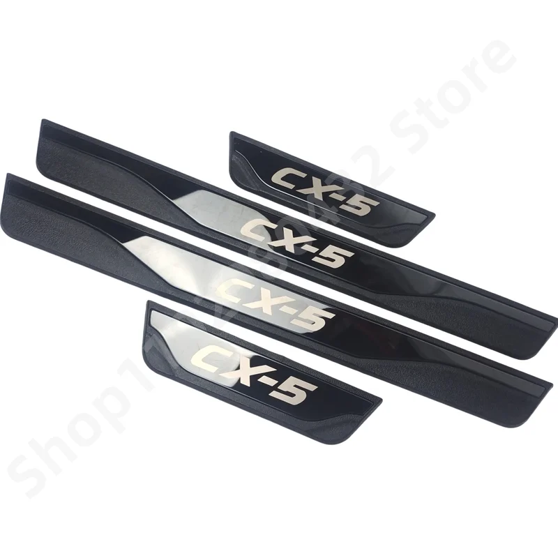 FIT For Mazda CX-5 Cx5 2013  2015 2017 2018 2020 Door Sill Scuff Plate Welcome Pedal Stainless Steel Car Styling Car Accessories