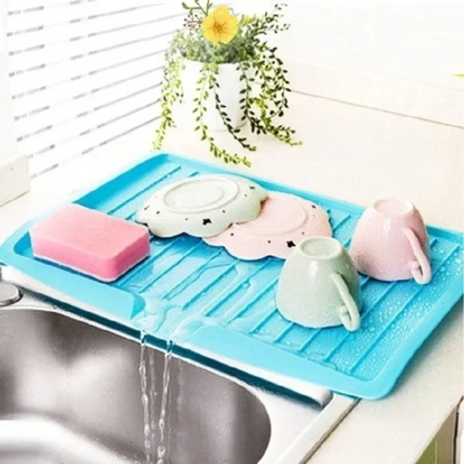 

Sink Draining Rack Tray Cutlery Filter Plate Bowl Cup Drainer Dishes Sink Drain Shelving Rack Drain Board Tools