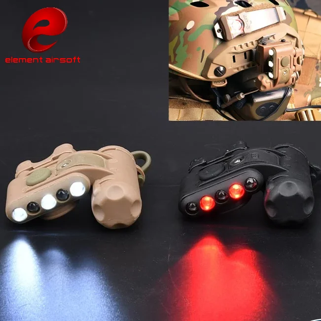 

Tactical Airsoft Helmet Flashlight GEN 2 White Red LED for Illumination IR For Signal Helmet Light Fit for Outdoor Hunting