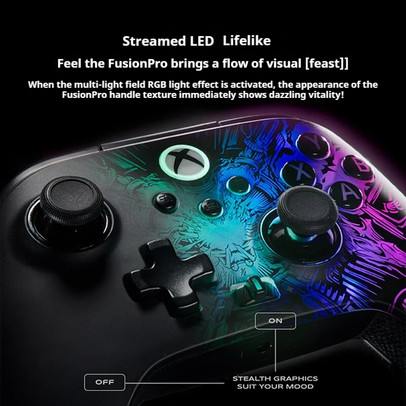 Elite Controller Wireless Two Connection Modes Xbox Streamer Rgb Custom Mapping Button Pc Computer Entertainment Game Controller