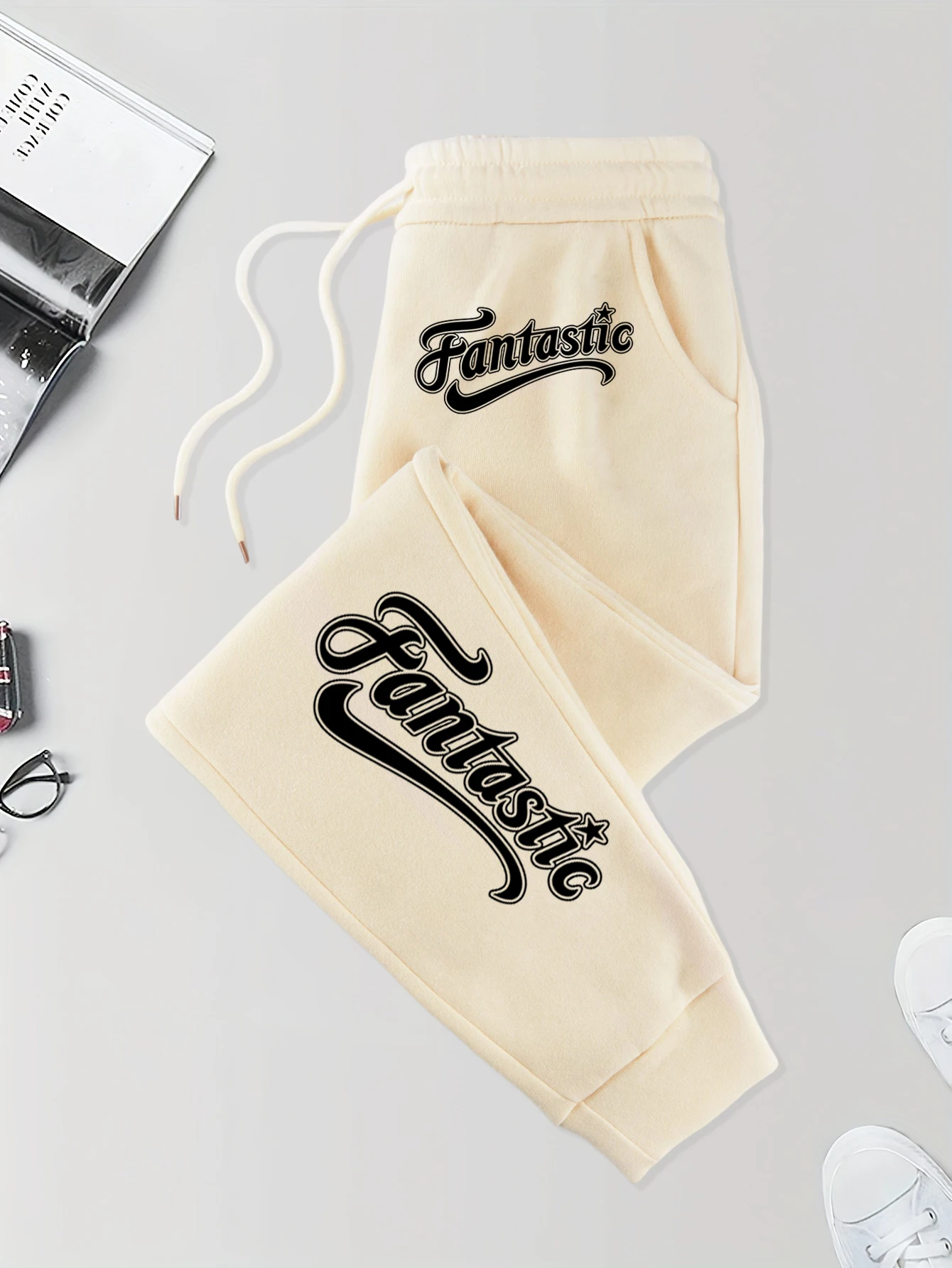 

Фантастические брюки с буквенным принтом, мужские теплые осенние спортивные штаны, базовые брюки в стиле хип-хоп, универсальные спортивные штаны High Street