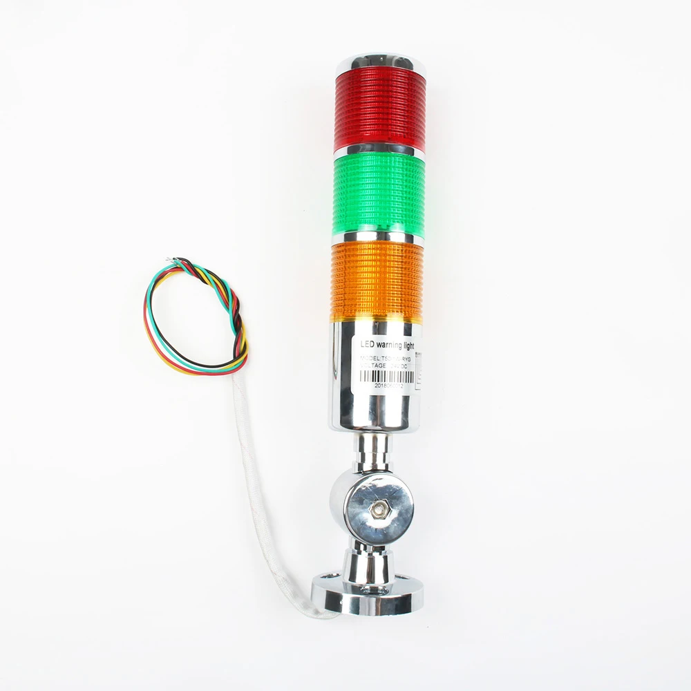 12V 24V lampada Stack di sicurezza rosso verde LED industriale torre luce di segnalazione LTA Sliver indicatore luminoso sempre luce comune-anodo