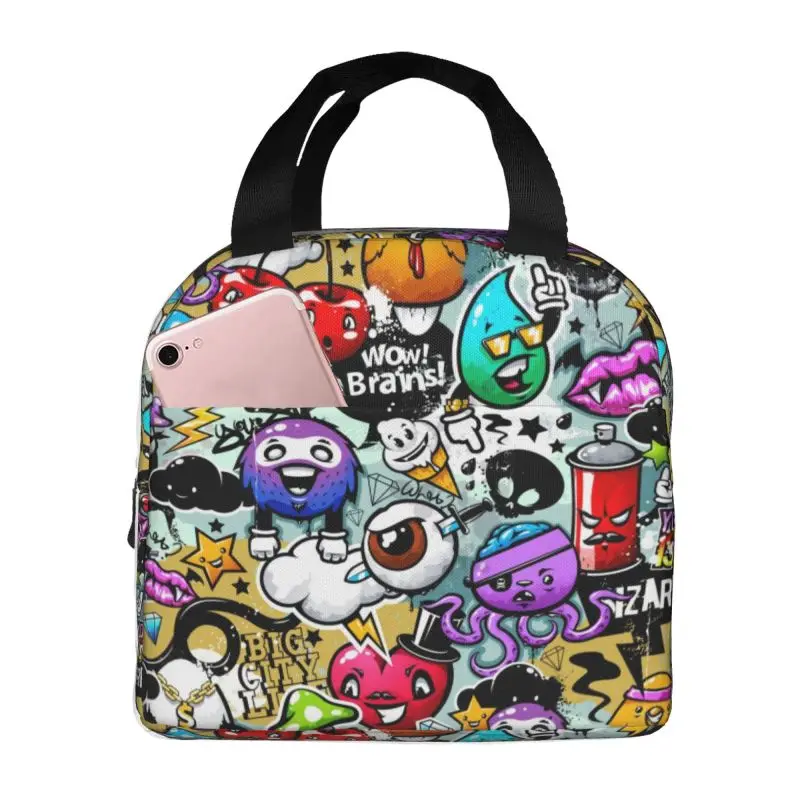 personalizado-engracado-streetart-graffiti-arte-dos-desenhos-animados-isolado-lancheira-para-mulheres-refrigerador-termico-almoco-saco-de-acampamento-ao-ar-livre-comida-piquenique
