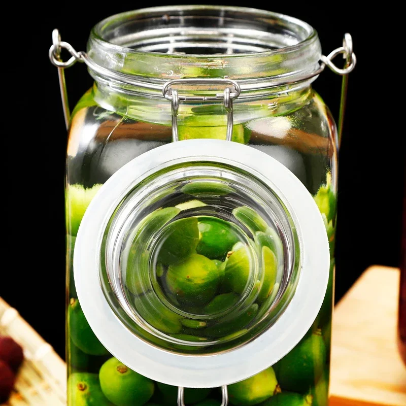 Glass Drink Dispenser Beverage Storage Mason Jar with ABS Spigot Lemonade Tea Buckets Container 2/3/4 Litre Cold Kettle