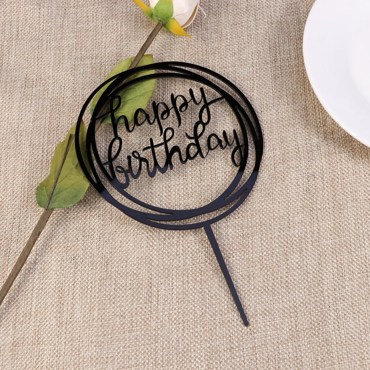 

Birthday Cake Insert Topper Heart Decorative Supplies Fruit Pick Acrylic Safe Decoration Cupcake Picks Celebrating