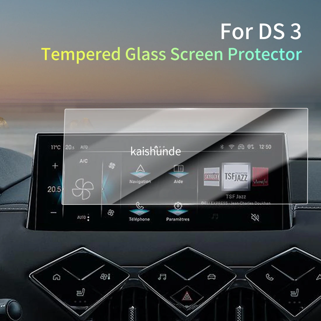 Car Stickers Meters Protector For 26 DS 3 Tempered Glass Protective Film Display Navigation Vehicle