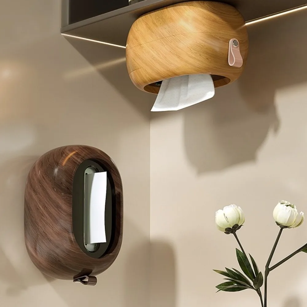 

Light Luxury Premium Quality Wall Mounted Tissue Box Stylish Plastic Tissue Holder Waterproof Dustproof Napkin Holder Bathroom