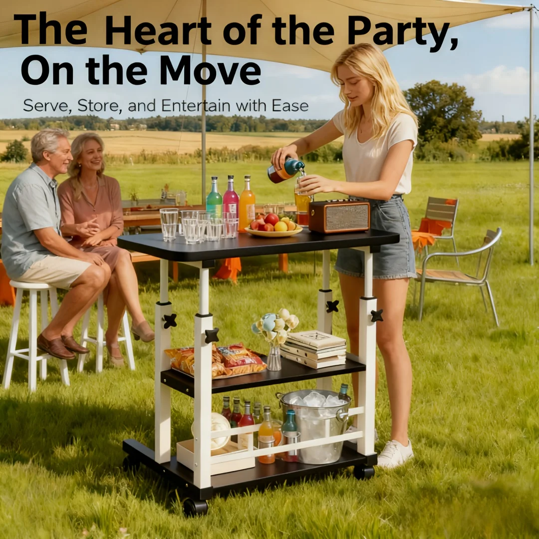 

(1pc Pack) Heavy Duty 24 Inch Folding Table - Portable, Easy Storage & Tool-Free Assembly | Rectangle Banquet, Camping, Picnic, Party, Laptop & Patio for Small Spaces | Christmas Gift