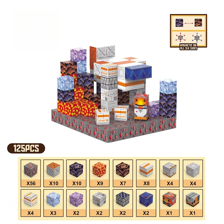 Blocs magnétiques à monter soi-même, jouets STEM, jeu de construction éducatif créatif, ensemble d'apprentissage, construction du monde, cadeau pour enfants, 2025