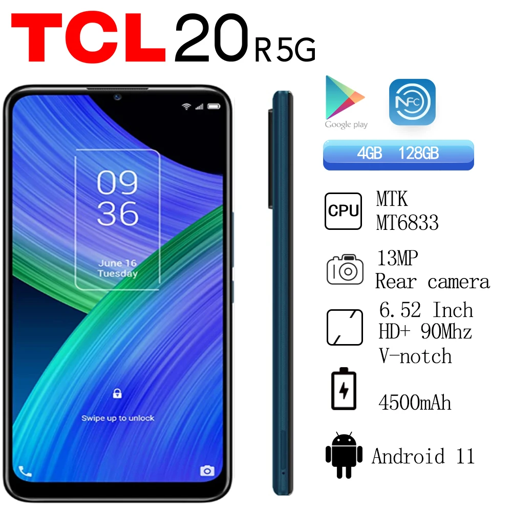 Original TCL 20 R 5G Smartphone 6.52 