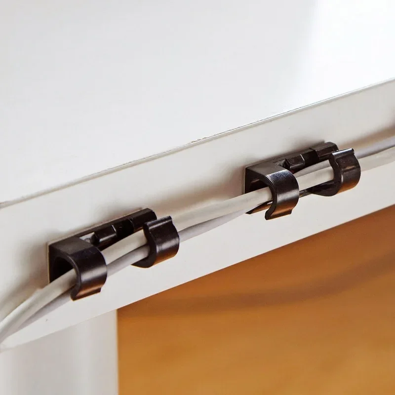 

20 шт./компл. самоклеящиеся кабельные органайзеры, кабельный органайзер, зажимы для управления кабелем, держатель шнура, USB-зарядка, защита линии передачи данных