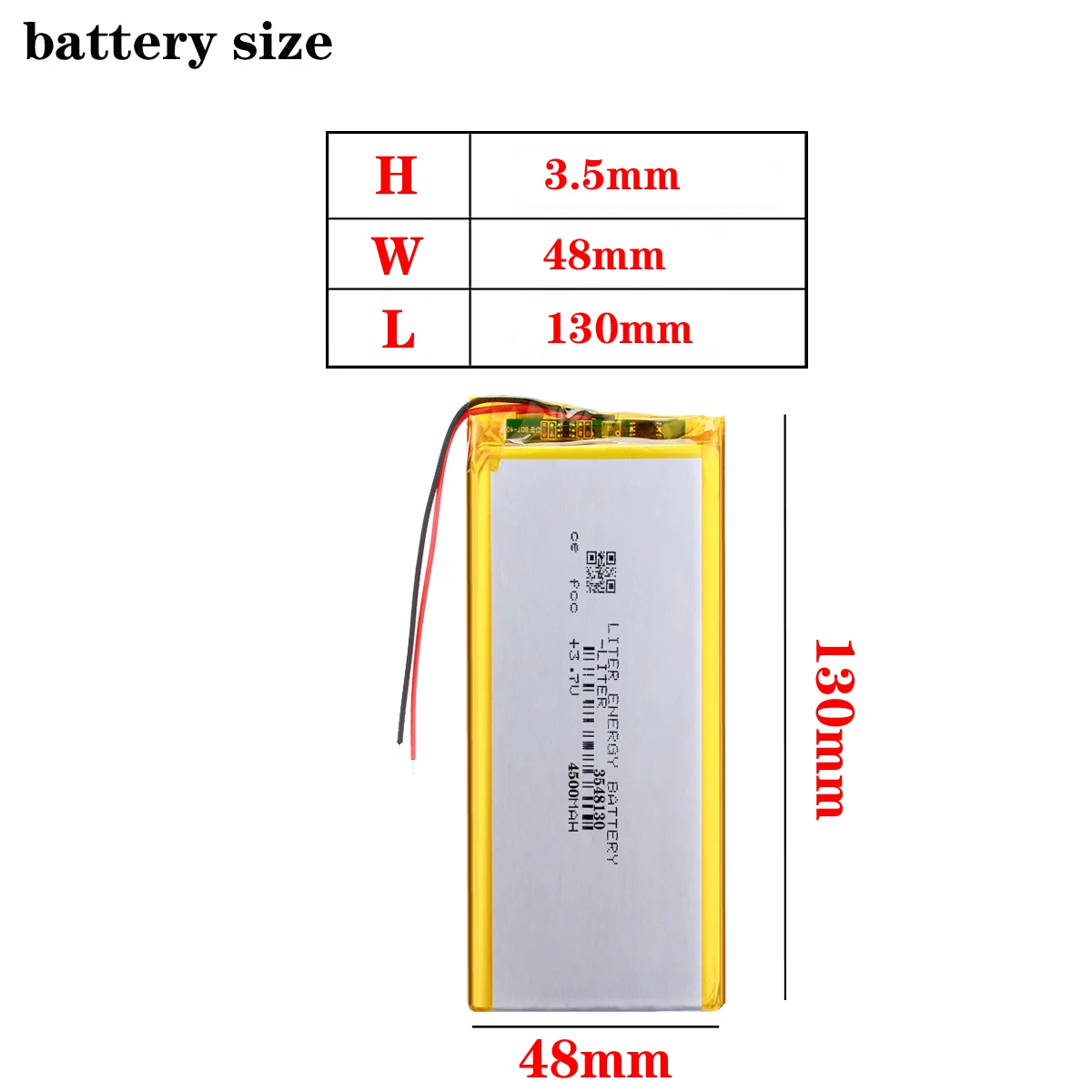 3.7V 4500mAh 3548130 bateria litowo-polimerowa Pad5 Pad 5 bateria tableta na 7-calowy 8-calowy komputer