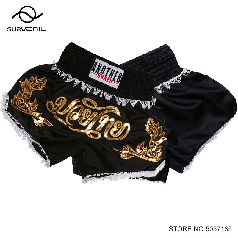 Short Muay Thai Kick Boxing Pants Men Women Kids Embroidery Kickboxing Shorts Gym Martial Arts Fight Grappling Workout Clothes