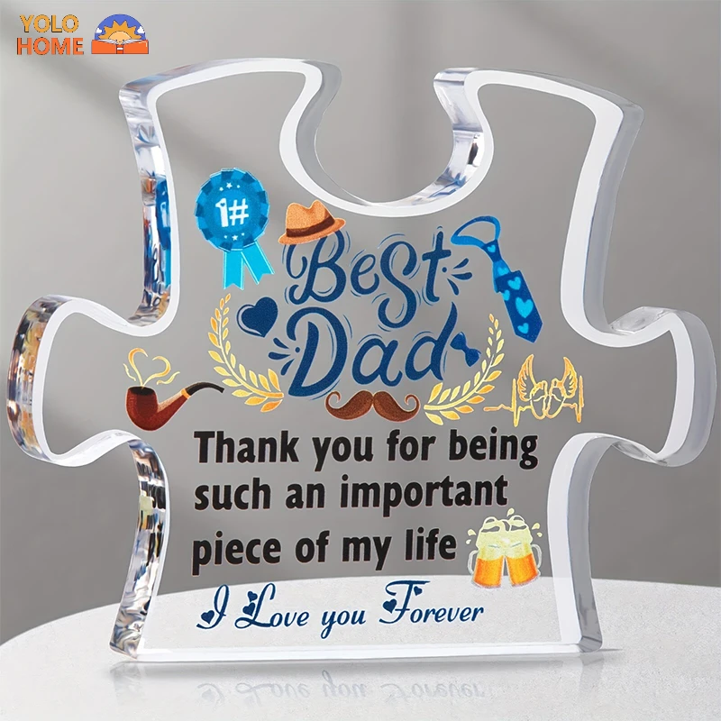 

Gift Puzzle Acrylic Home Decoration Gifts for Mom Dad Birthday Gift Ideas Novelty Christmas Fathers Day Mother Day Gift Decor