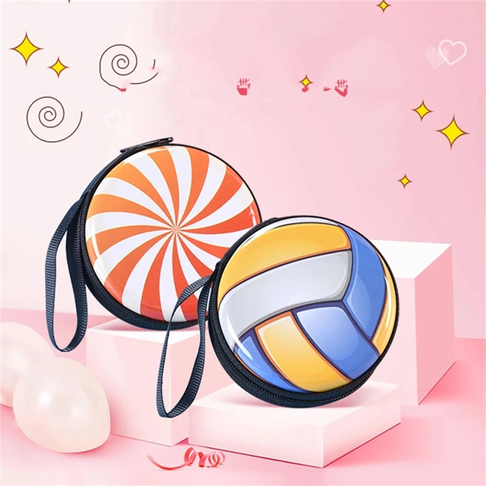 Durable Portable Basketball Volleyball Wallet Running Bag Coin Purse Small Purse Headset Bag