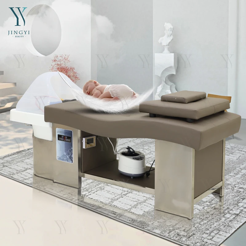 

Luxury Shampoo Bed Hair Salon Furniture Washing Chair Water Circulation Shampoo Bed for Salon Barber Shops
