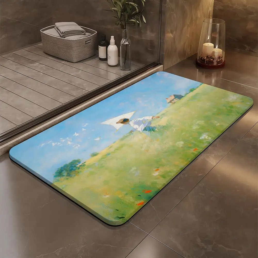 

The Kite Runner Floor Mat Bathroom Soft Diatomaceous Mud Floor Mat, Bathroom Absorbent Foot Mat, Toilet Sink, Bedroom Mat, Carpe