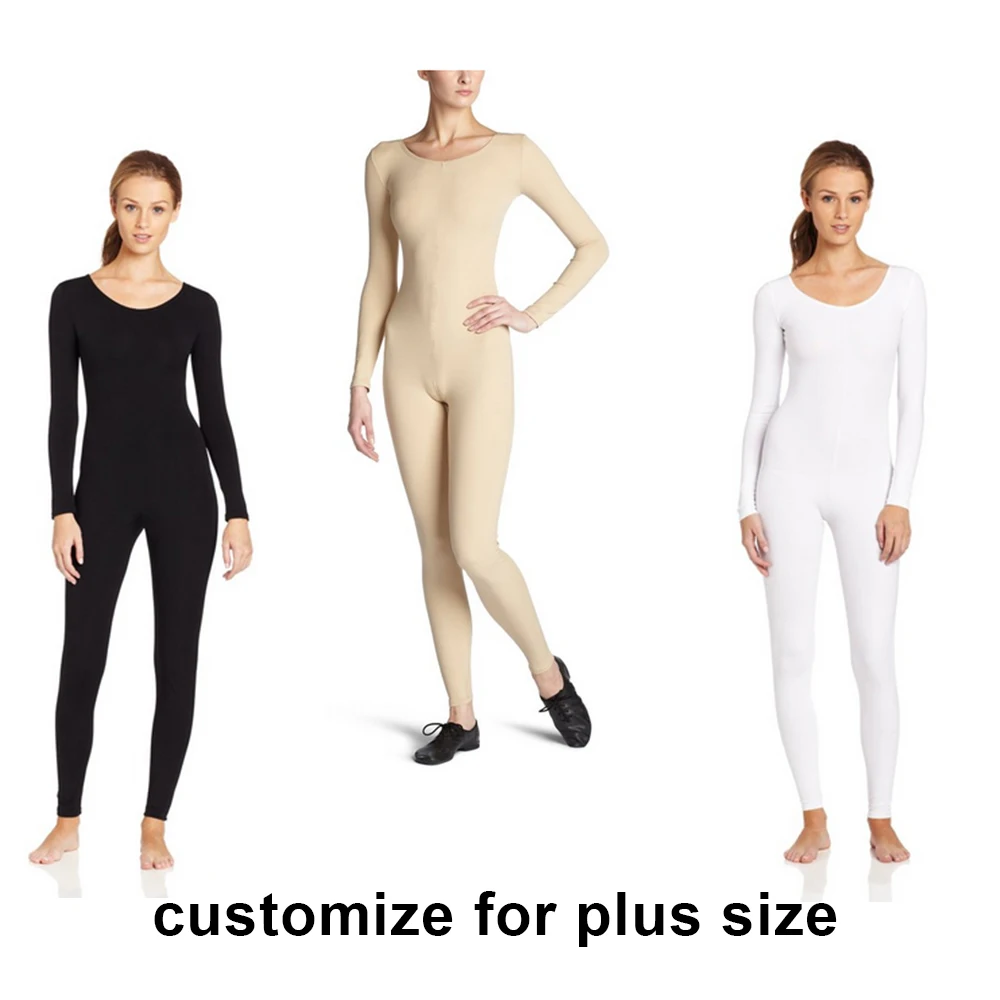 Full Body Black Dance Wear, Zentai Skin Suit, Catsuit, Crotch Zipper, Tailored Clothes, Tailored, Free Shipping, Plus Size