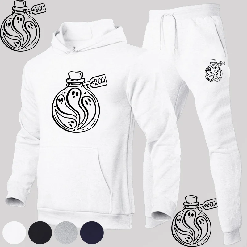 

Tracksuit Sets Men Hoodies Sweatshirt+Sweatpants Suit Autumn Winter Sportswear Sets Tracksuit Men's Pullover Hoodie Set