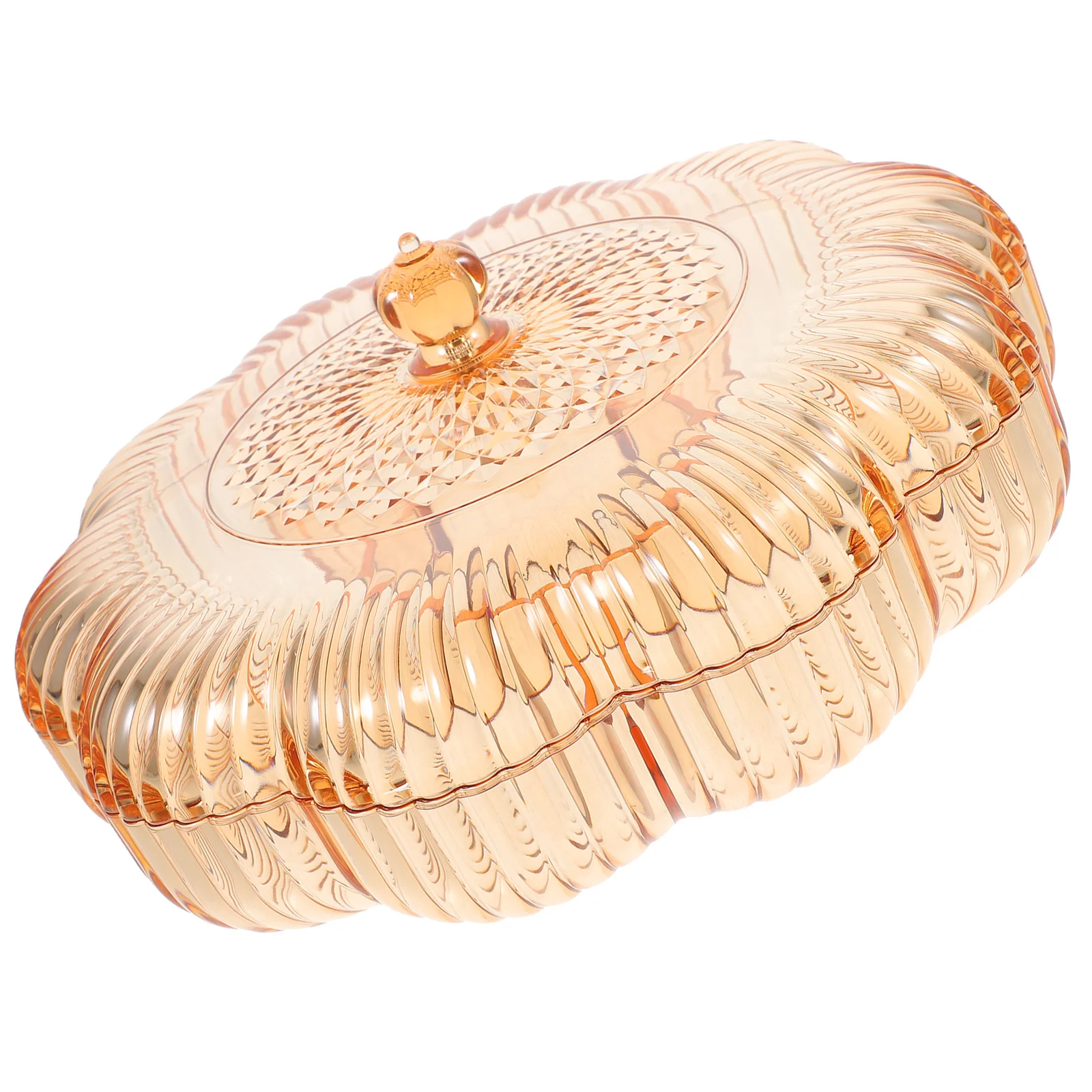 

Luxury Candy Storage Tray With Lid Snack Serving Plate Compartment Fruit Dish Appetizer Tray Parties Anti-Slip Food