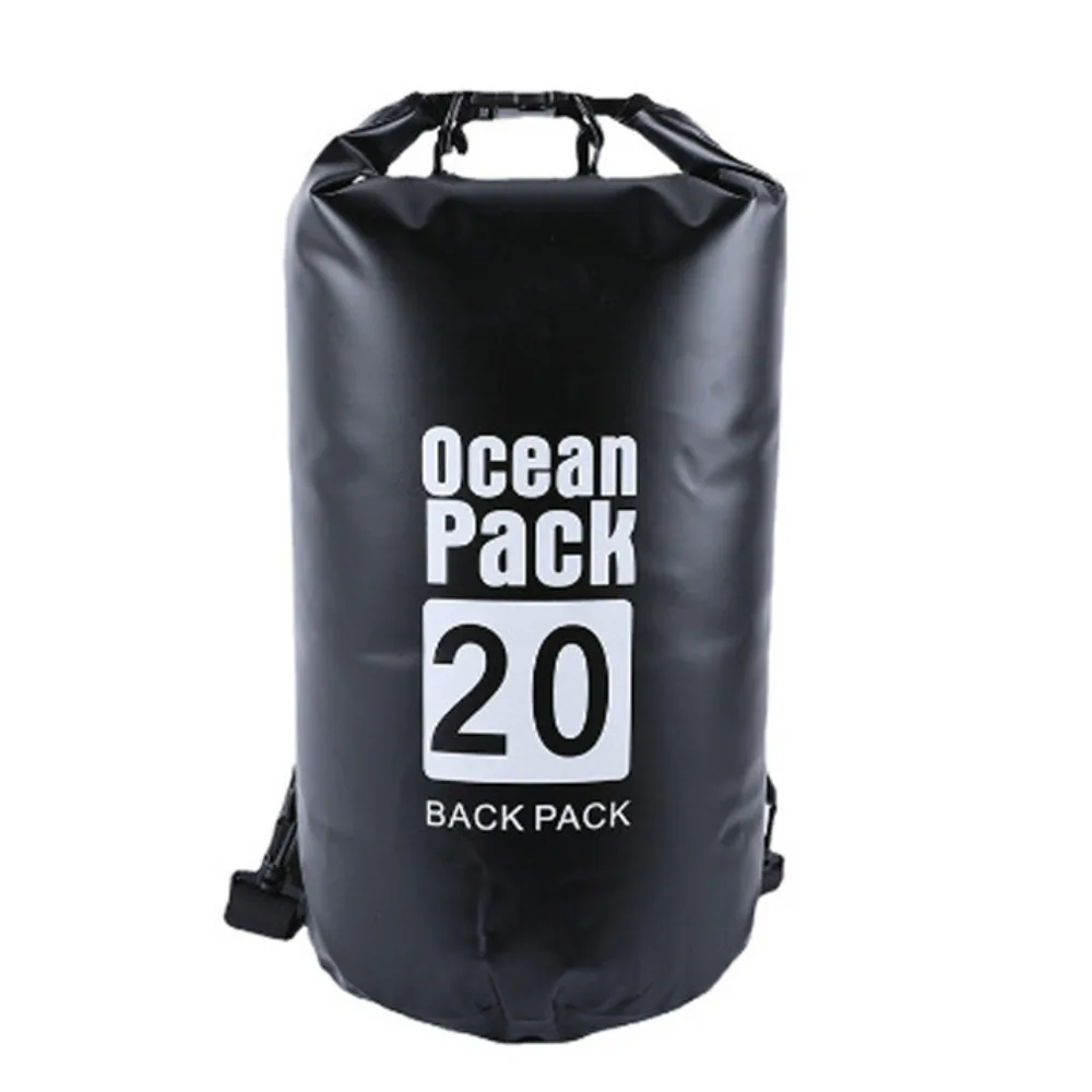 

20L Waterproof Dry Bag Large-Capacity Waterproof Swimming Bucket Bag with Shoulder Straps Lightweight Beach Backpack