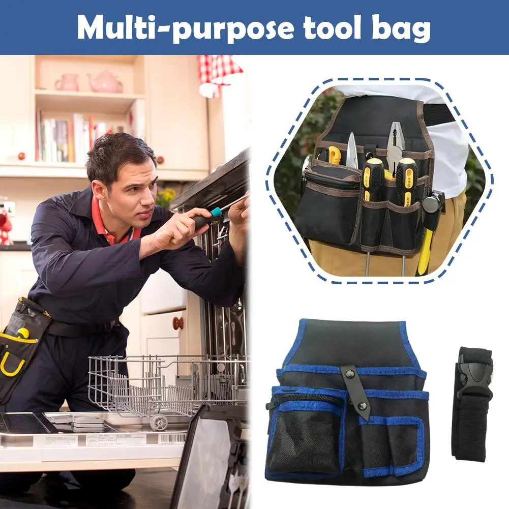 متعددة الوظائف أداة حقيبة التخزين الحقيبة حزام كهربائي أدوات الحفر الخصر حقيبة وجع مفك الأجهزة أداة أكياس المنظم #1