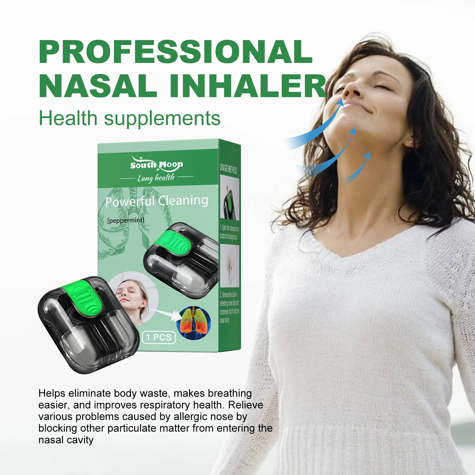 Liver Health Nasal Inhaler Lung Cleanse Detox Prevent Cirrhosis Disease Promote Metabolism Relief Discomfortion Detox Nose Boxes