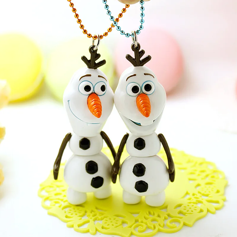 Disney Frozen Pupazzo di neve Olaf 4.5 cm Mini Figura Anime Decorazione Collezione Figurine Mini bambola Giocattoli Modello per Premio Piccoli regali
