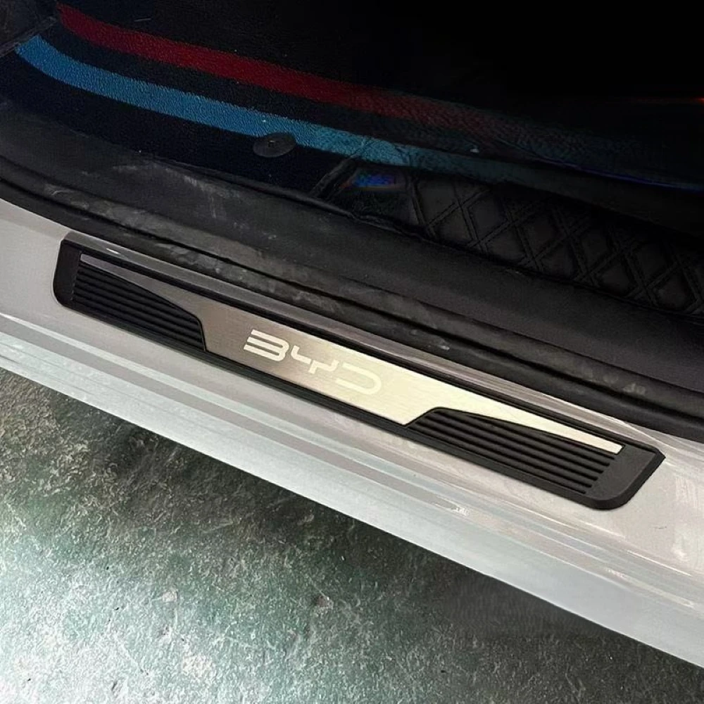 

For BYD ATTO 3 SEAL U DOLPHIN ATTO 1 SEAL HAN LEOPARD 5 SEALION 7 Door Sill Plate Plastic Black Styling Cover Sticker Auto Part
