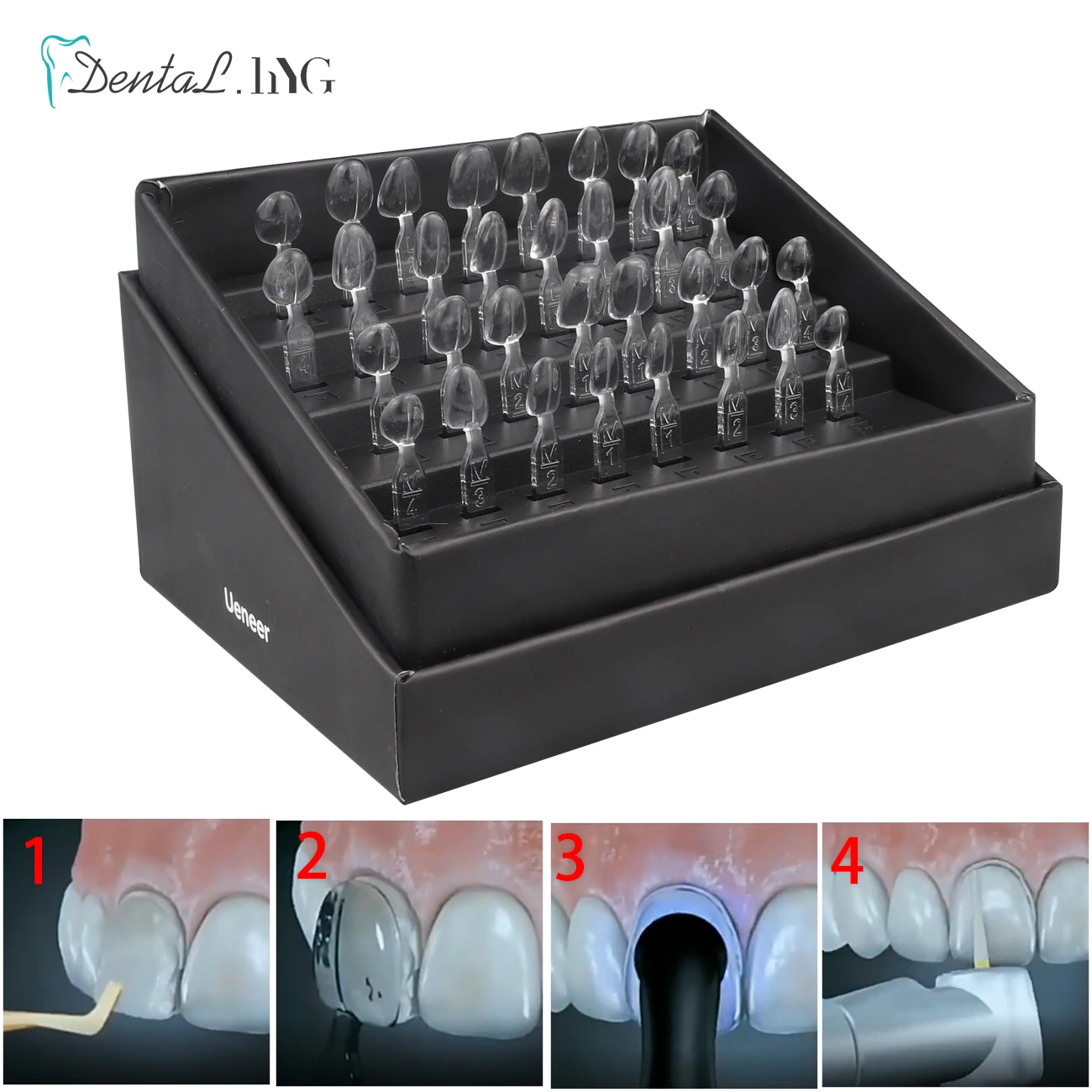 32pcs/Set Dental Veneer Mould Kit Composite Resin Mold Light Cure Autoclave Anterior Front Teeth Mould Teeth Whitening Tools