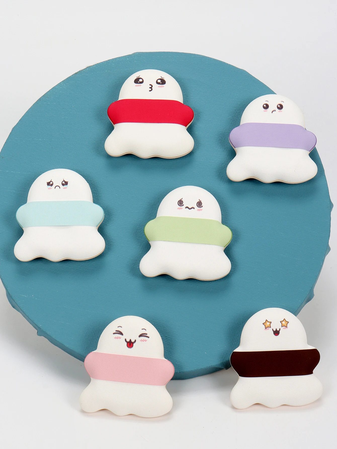 2/5/10 Sopro de pó de maquiagem ultrafino; Uso úmido ou seco; Sopro de pó com almofada de ar; Esponja de maquiagem portátil multifuncional