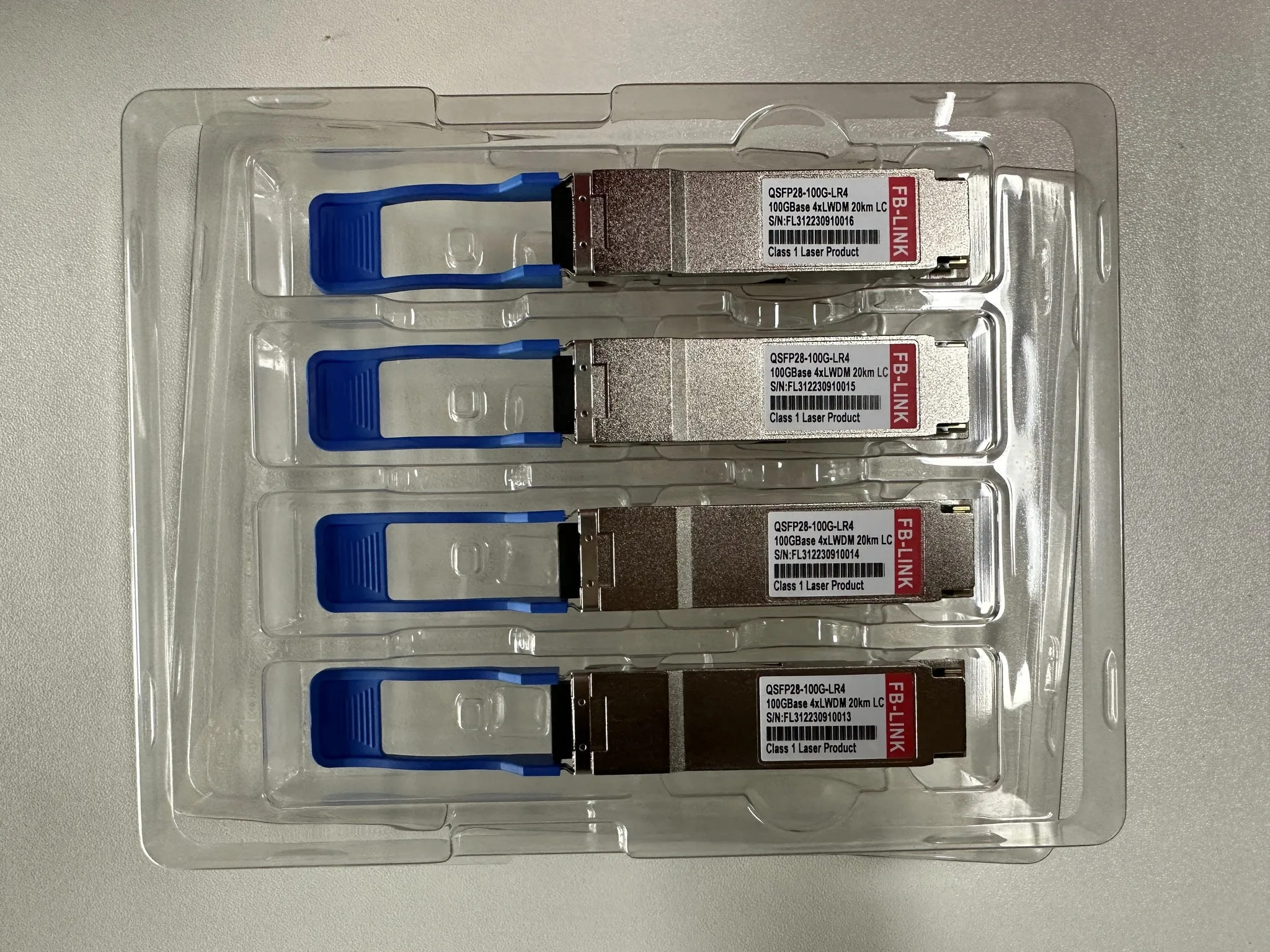 100G LR4 QSFP28 20KM 1310nm MMF وحدة إرسال واستقبال الألياف البصرية لـ Cisco Juniper Mellanox Mikrotik لمفتاح إيثرنت