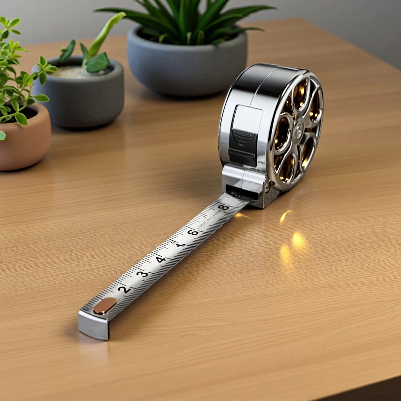 2M Tape Measure Stainless Steel Portable Anti-corrosion Retractable Metric Ruler Durable Design Woodworking MeasuringTool