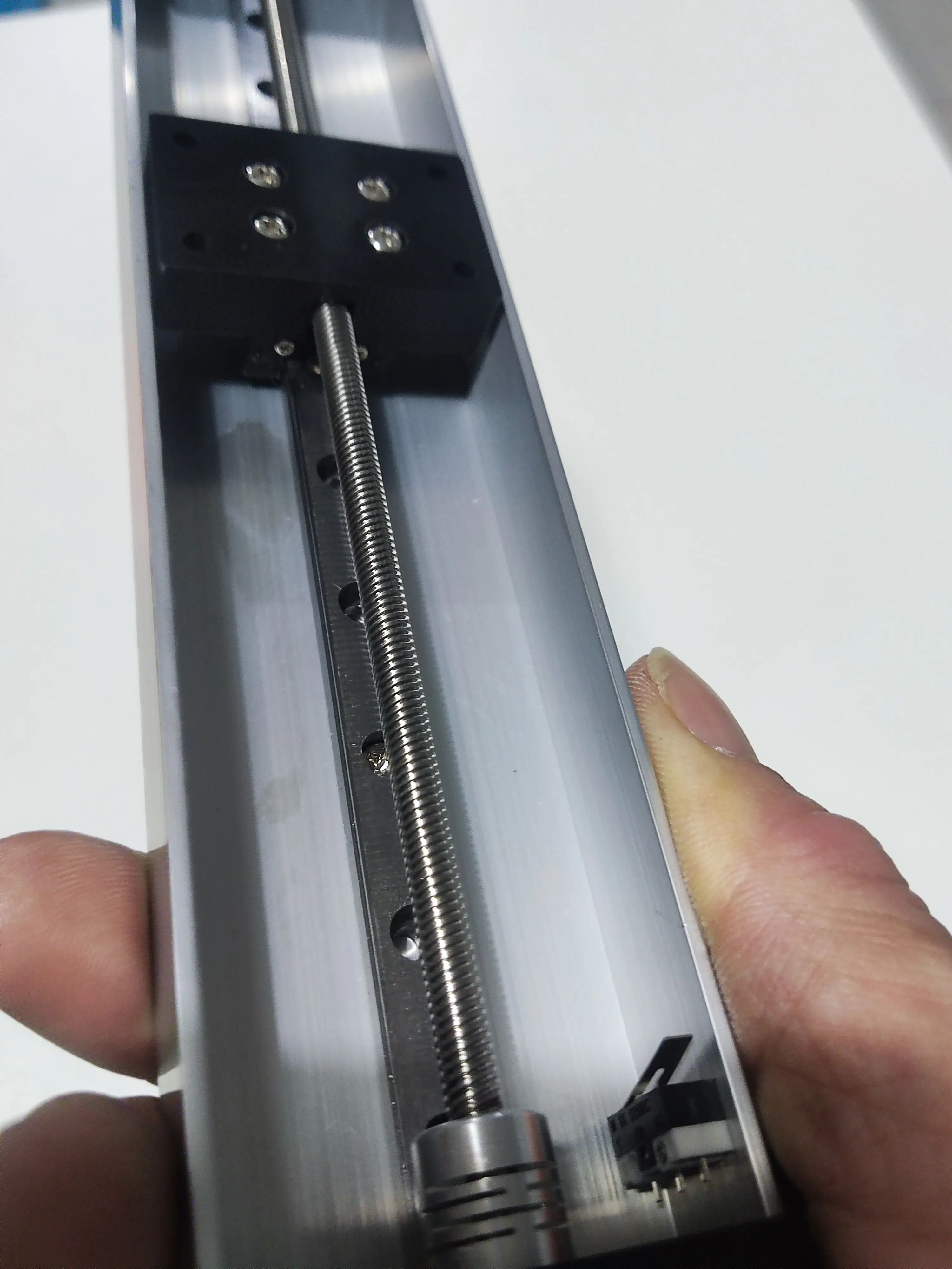 Y310 Type DC Reduction Motor Linear Sliding Table Precision Guide Rail Square Rail Slider with Limit Switches at Both Ends
