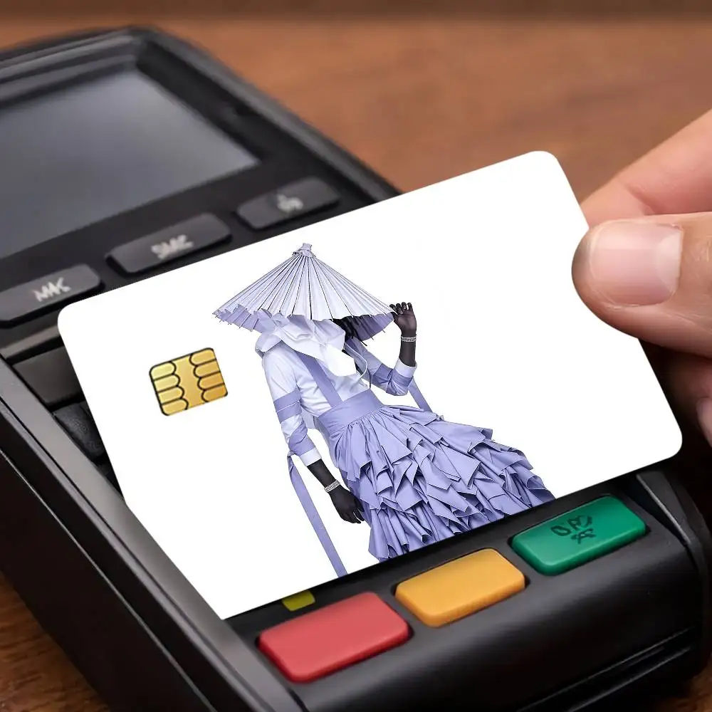 Y-Young T-Thug Rapper Credit Card Public Transportation Cards Protective Sticker Waterproof Card Face Decoration 4PCS