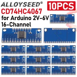 10pcs CD74HC4067 modulo scheda Breakout Multiplexer digitale analogico a 16 canali per microcontrollore Arduino 2V-6V 16 dispositivo RX Line