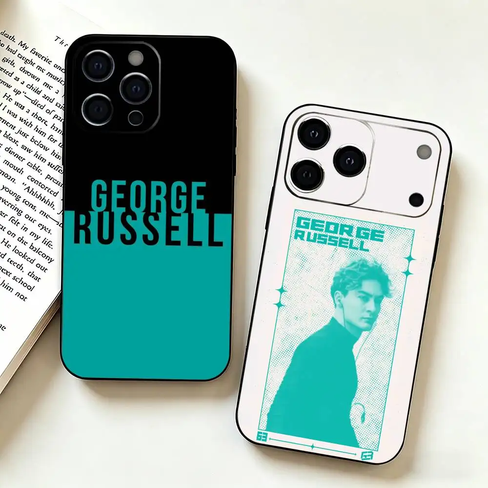 Number 63 G-George Russell Phone Case Silicone Soft For IPhone 17 16 15 14 13 12 11 X XR Plus Pro Max Plus