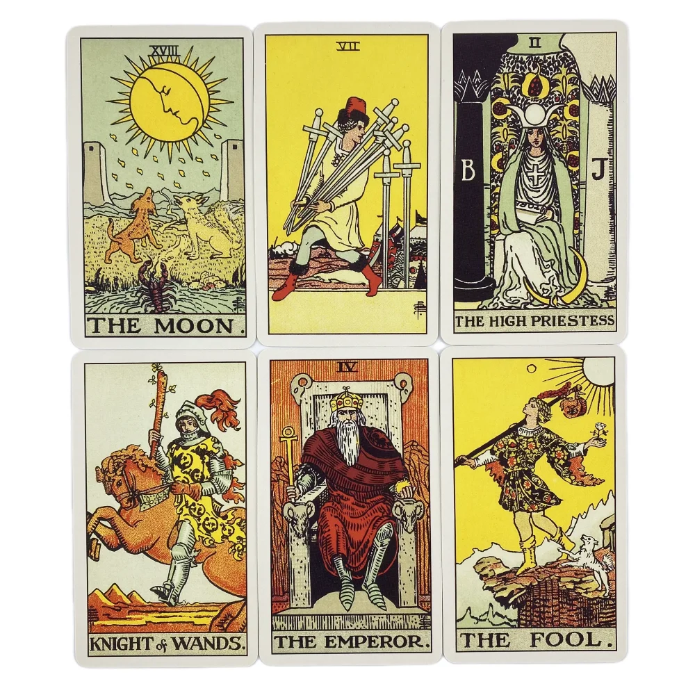 Jeu de tarot Rider A78 Oracle English Visions, édition Borad, 1909 cartes