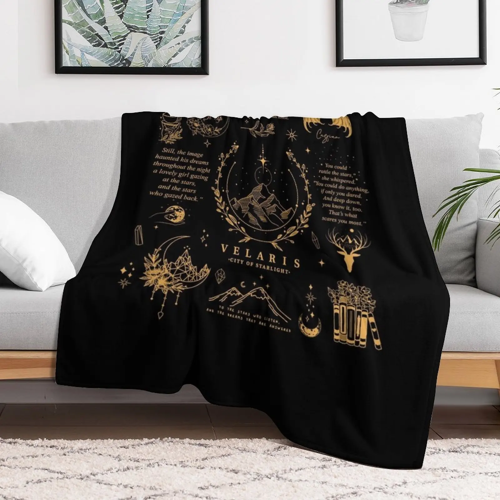 

SJM Graphics, SJM, Velaris Throw Blanket Sofa Thermals For Travel Multi-Purpose Comforter Blankets