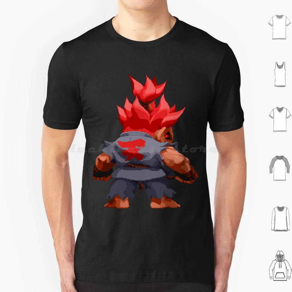 Super Puzzle Fighter Akuma T Shirt Cotton Men Women DIY Print Akuma Gouki Geek Nerd Dork Retro Puzzle Video Games Gamer