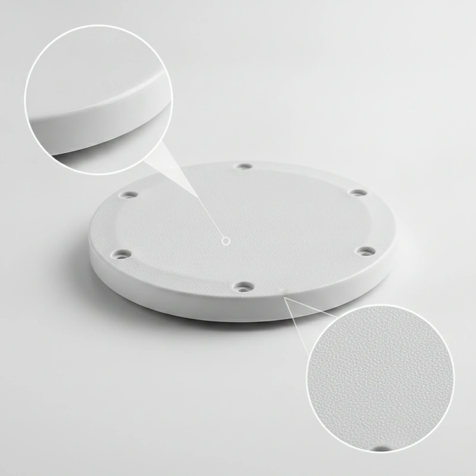 Boat Deck Hatch Low-Height Boat Deck Plate Hatch with Screws Easy Install Inspection Cover Plastic for Yacht, RV