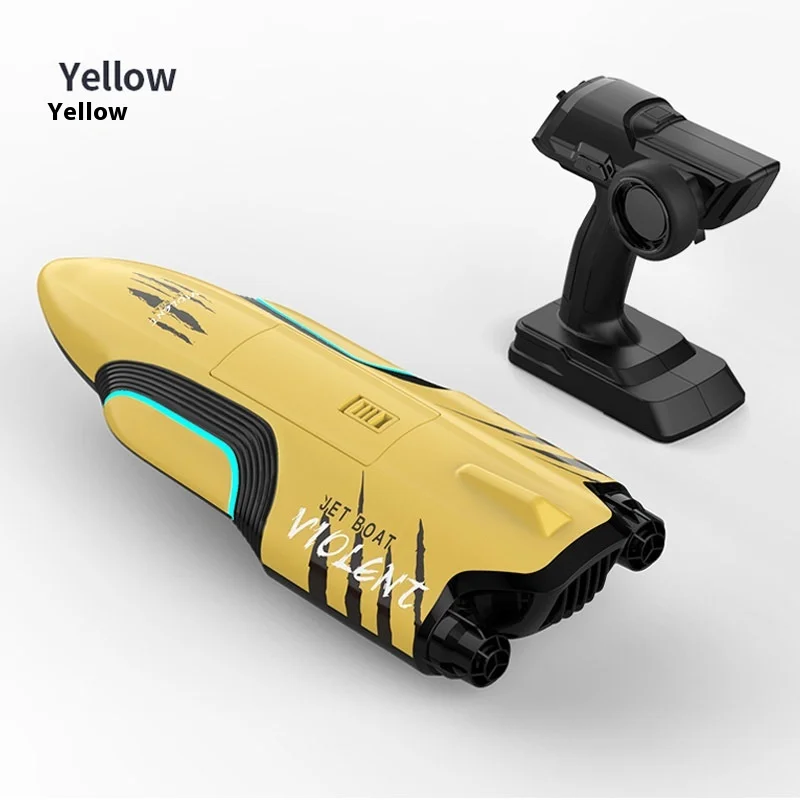 S2 Twin Jet High Speed RC Boat Samonaprawiający się model wyścigowy Wodoodporny zdalnie sterowany zabawka wodna do basenów i jezior z wysoką